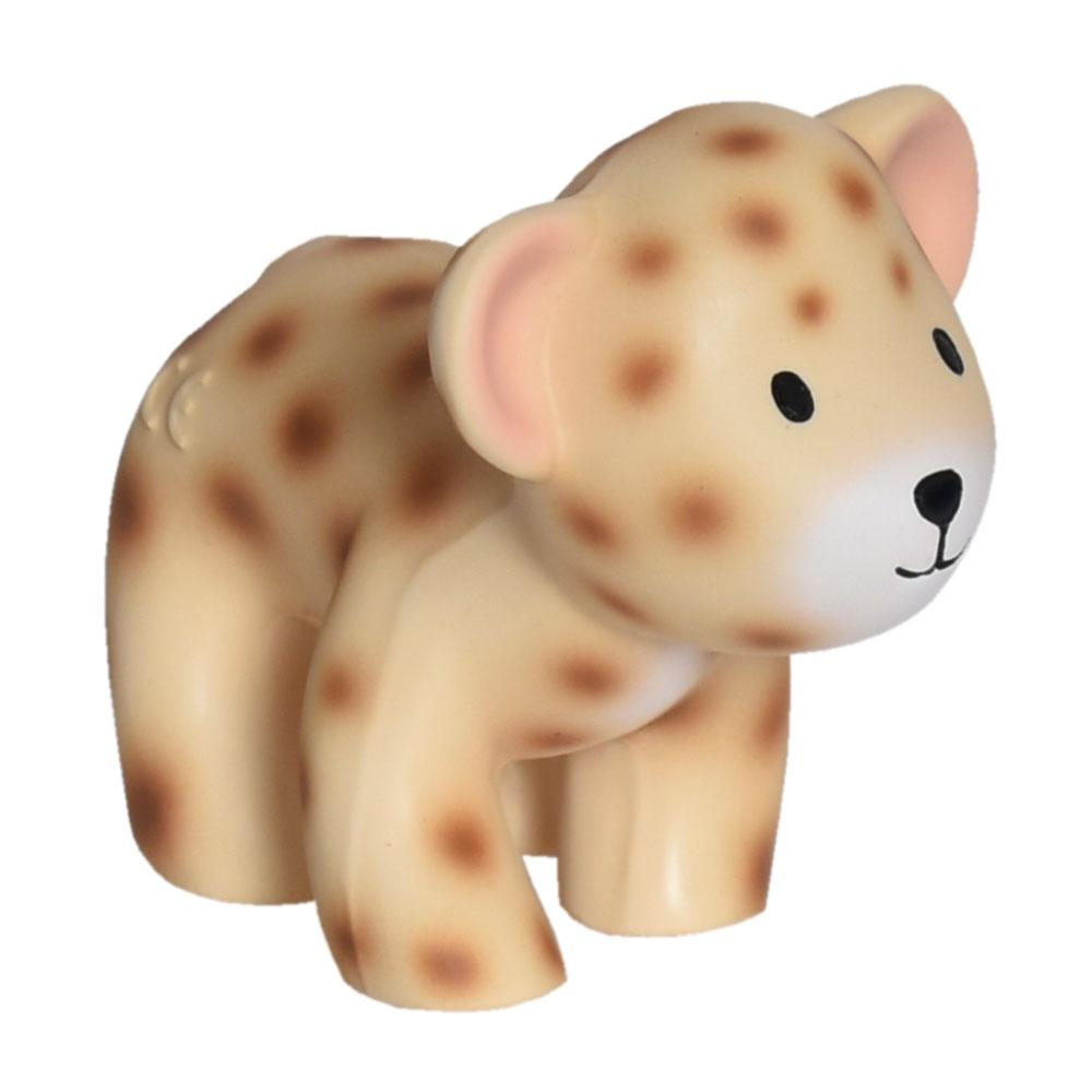 SONAJERO MORDEDOR 100% CAUCHO NATURAL TIKIRI ·LEOPARDO· - Happy Moments Baby