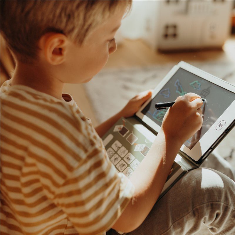 TABLETA DIGITAL DE DIBUJO INFANTIL ·KIDYDRAW MINI DINOSAURIOS· - Happy Moments Baby
