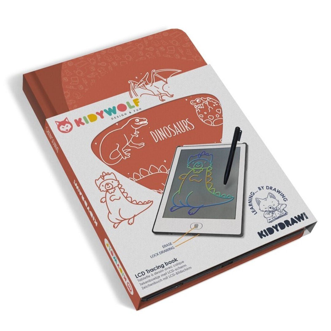 TABLETA DIGITAL DE DIBUJO INFANTIL ·KIDYDRAW MINI DINOSAURIOS· - Happy Moments Baby