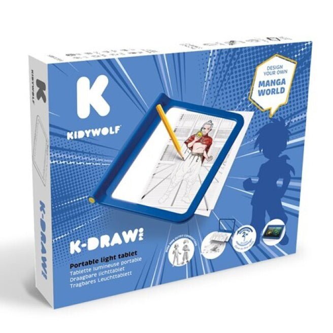 TABLETA DIGITAL LED DE DIBUJO INFANTIL ·KIDYDRAW PRO AZUL· - Happy Moments Baby