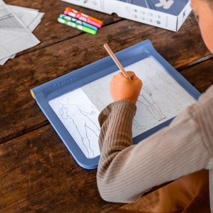 TABLETA DIGITAL LED DE DIBUJO INFANTIL ·KIDYDRAW PRO AZUL· - Happy Moments Baby