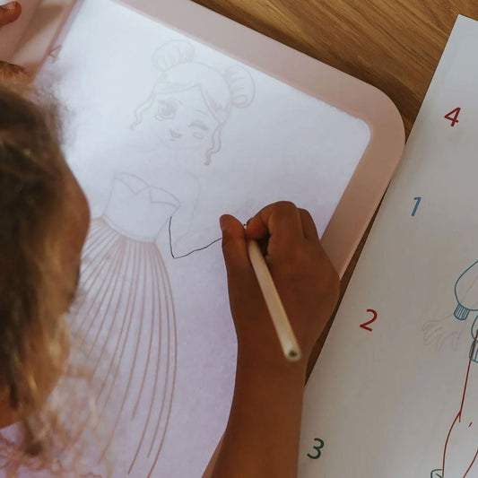 TABLETA DIGITAL LED DE DIBUJO INFANTIL ·KIDYDRAW PRO ROSA· - Happy Moments Baby