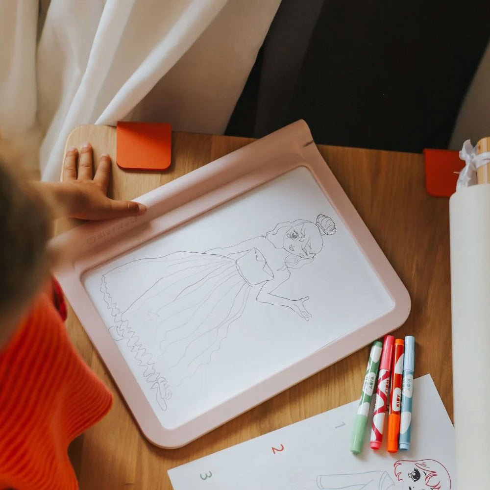 TABLETA DIGITAL LED DE DIBUJO INFANTIL ·KIDYDRAW PRO ROSA· - Happy Moments Baby