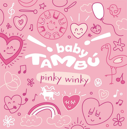 TAMBOR BABY TAMBÚ CON 8 LENGÜETAS METÁLICAS ·PINKY WINKY· - Happy Moments Baby