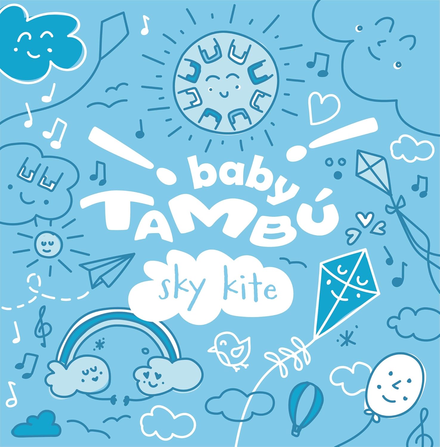 TAMBOR BABY TAMBÚ CON 8 LENGÜETAS METÁLICAS ·SKY KITE· - Happy Moments Baby