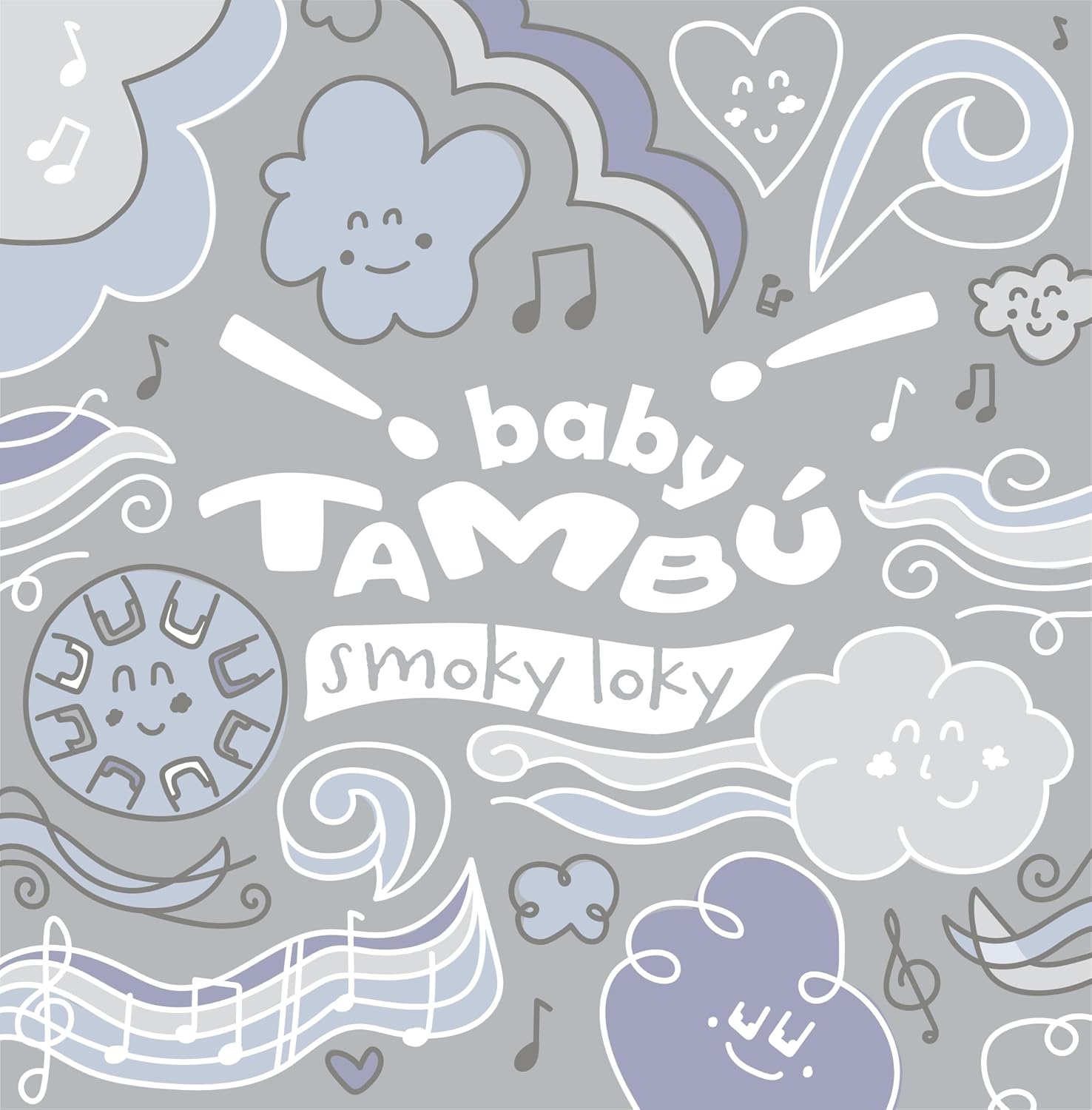 TAMBOR BABY TAMBÚ CON 8 LENGÜETAS METÁLICAS ·SMOKY LOKY· - Happy Moments Baby