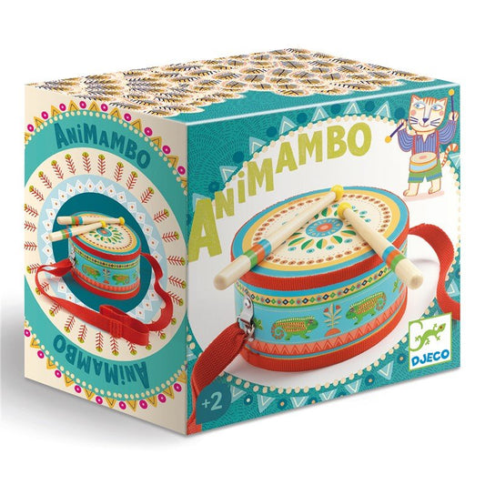 TAMBOR INFANTIL DJECO ·ANIMAMBO· - Happy Moments Baby