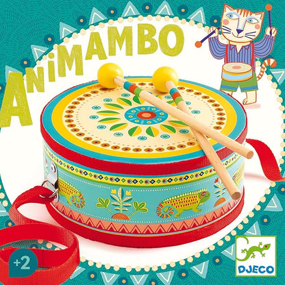 TAMBOR INFANTIL DJECO ·ANIMAMBO· - Happy Moments Baby