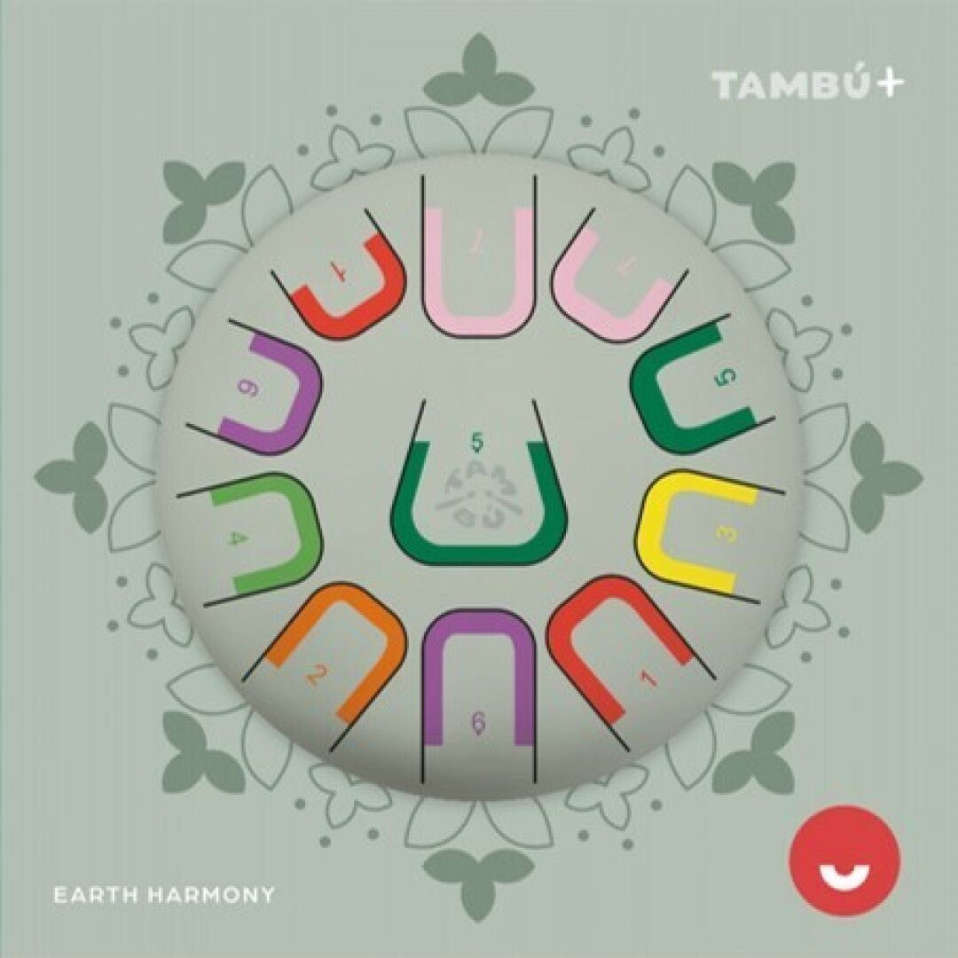 TAMBOR TAMBÚ CON 11 LENGÜETAS METÁLICAS ·GRANDE EARTH HARMONY· - Happy Moments Baby
