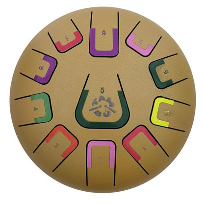 TAMBOR TAMBÚ CON 11 LENGÜETAS METÁLICAS ·ORO· - Happy Moments Baby