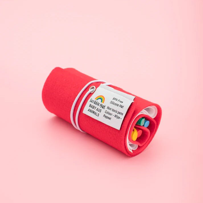 TAPETE DE SILICONA PARA COLORAR ·SCRIBBLE MAT ANIMALES AUSTRALIA· - Happy Moments Baby