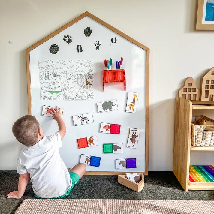 TAPETE DE SILICONA PARA COLORAR ·SCRIBBLE MAT DE SAFARI· - Happy Moments Baby