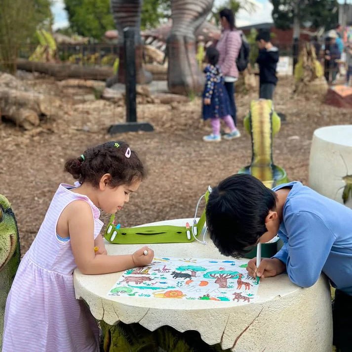 TAPETE DE SILICONA PARA COLORAR ·SCRIBBLE MAT DE SAFARI· - Happy Moments Baby