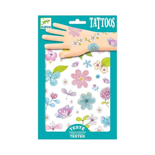 TATUAJES INFANTILES DJECO ·TATTOOS FLORES CAMPESTRES· - Happy Moments Baby