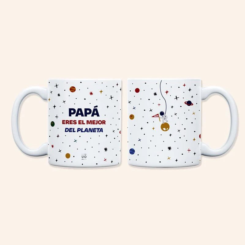 TAZA UO ·PAPÁ, ERES EL MEJOR DEL PLANETA· - Happy Moments Baby