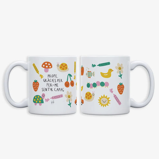 TAZA UO ·PROFE, GRÀCIES PER FER - ME SETIR CAPAÇ CAT· - Happy Moments Baby