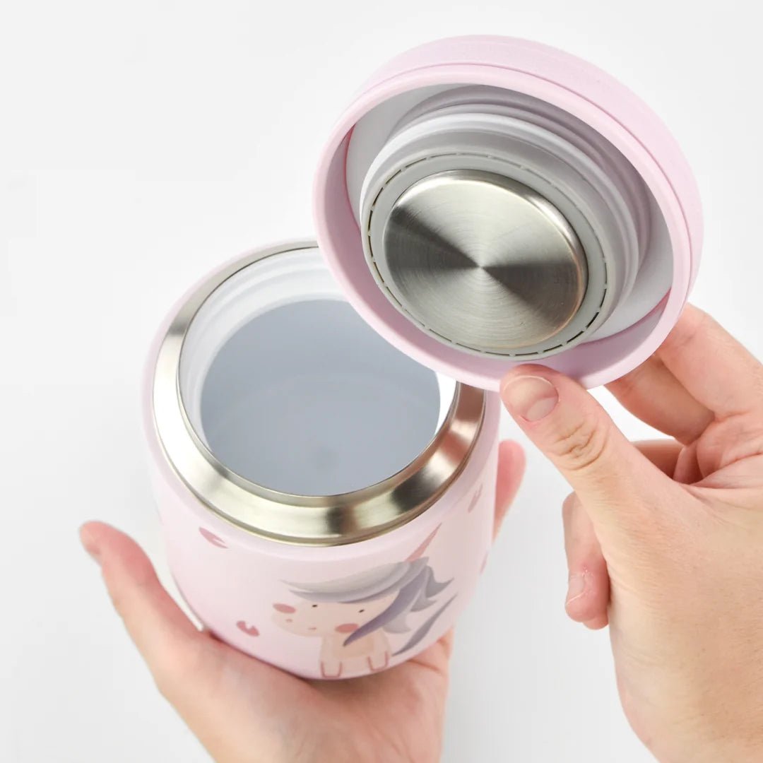 TERMO COMIDA RUNBOTT BRUNCH ·400ML MARTA MUNTÉ UNICORN· - Happy Moments Baby