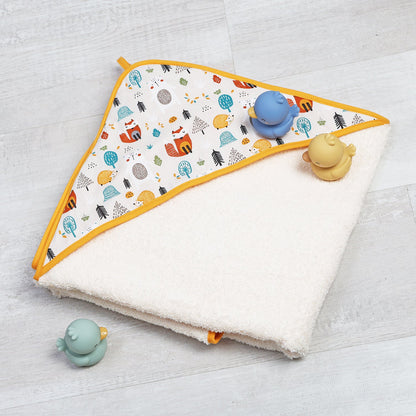 TOALLA CAPA DE BAÑO XL BEBÉ ·FOREST· - Happy Moments Baby