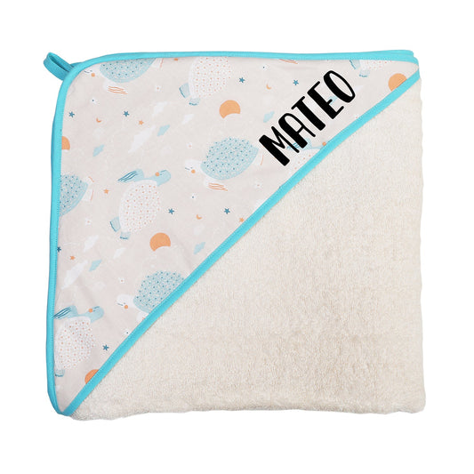 TOALLA CAPA DE BAÑO XL BEBÉ ·TURTLES· - Happy Moments Baby