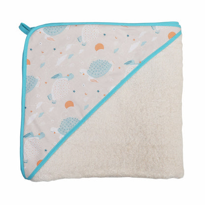 TOALLA CAPA DE BAÑO XL BEBÉ ·TURTLES· - Happy Moments Baby