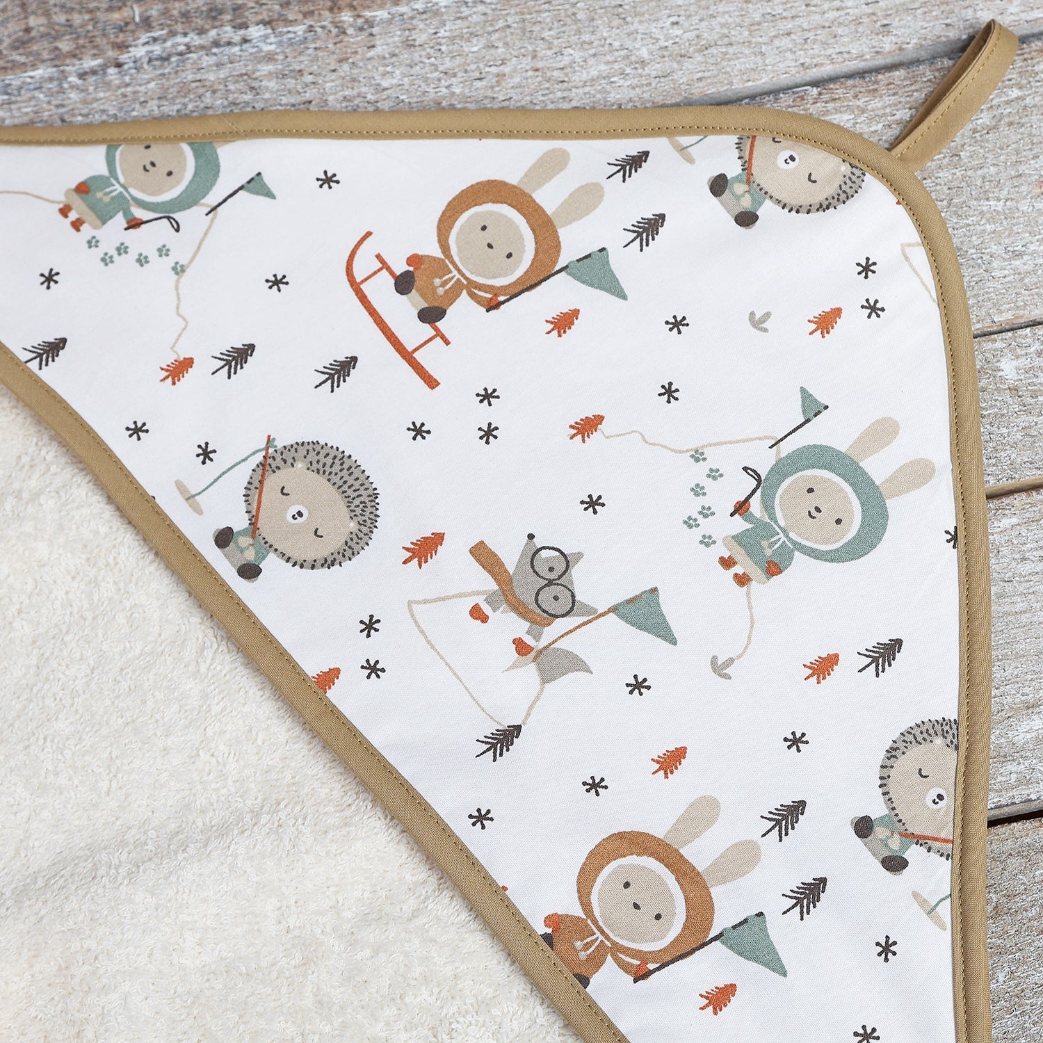TOALLA CAPA DE BAÑO XL BEBÉ ·WINTER· - Happy Moments Baby