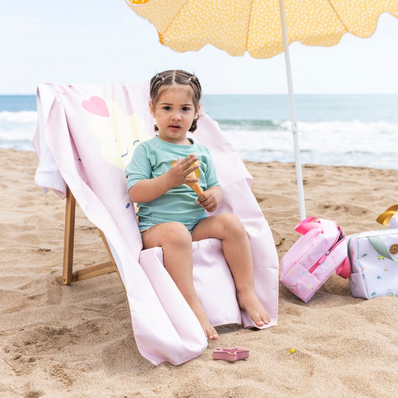 TOALLA DE PLAYA MICROFIBRA SARO ·HELADOS· - Happy Moments Baby