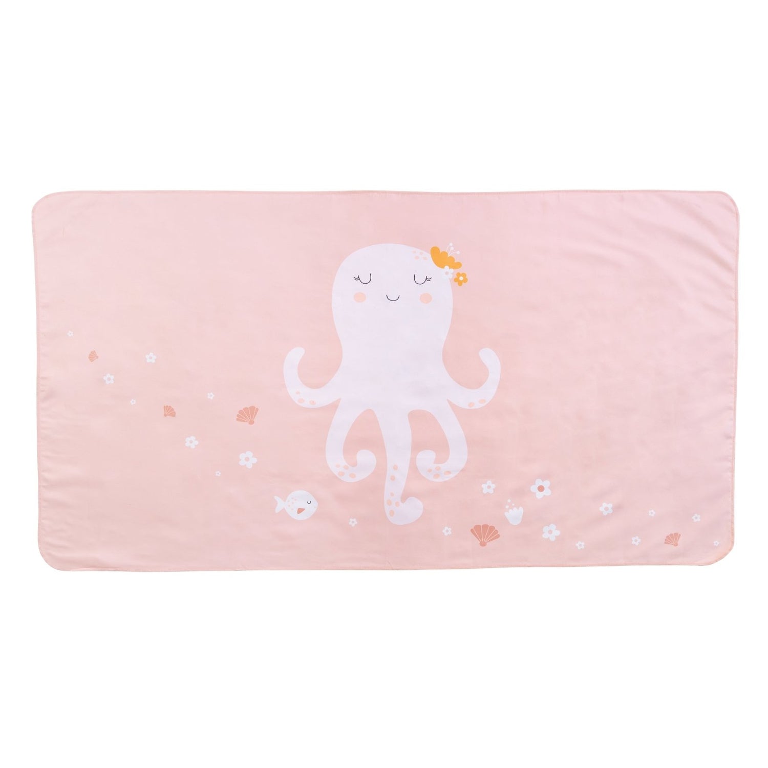 TOALLA PLAYA MICROFIBRA INFANTIL ·JOLIE THE OCTOPUS· - Happy Moments Baby