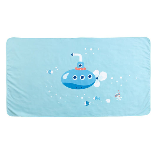 TOALLA PLAYA MICROFIBRA INFANTIL ·SUBMARINE· - Happy Moments Baby