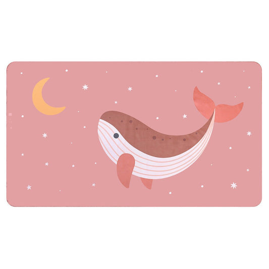 TOALLA PLAYA MICROFIBRA TUTETE ·WHALE PINK· - Happy Moments Baby