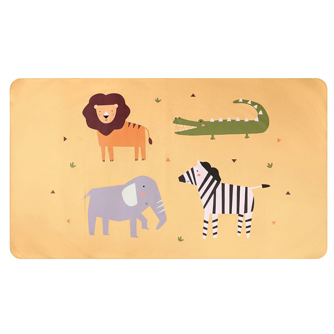 TOALLA PLAYA MICROFIBRA TUTETE ·WILD ANIMALS· - Happy Moments Baby
