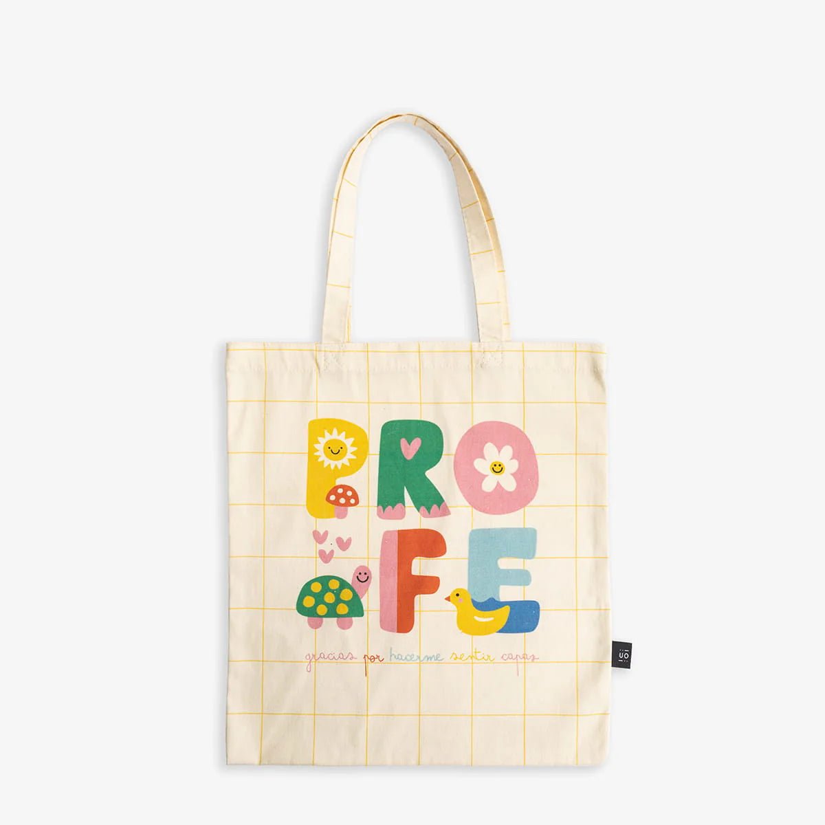 TOTEBAG UO ·PROFE GRACIAS POR HACERME SENTIR CAPAZ· - Happy Moments Baby