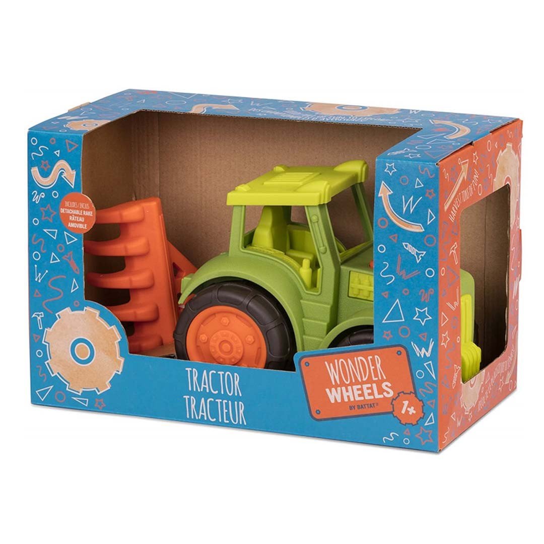 TRACTOR CON ARADO JUGUETE BTOYS - Happy Moments Baby