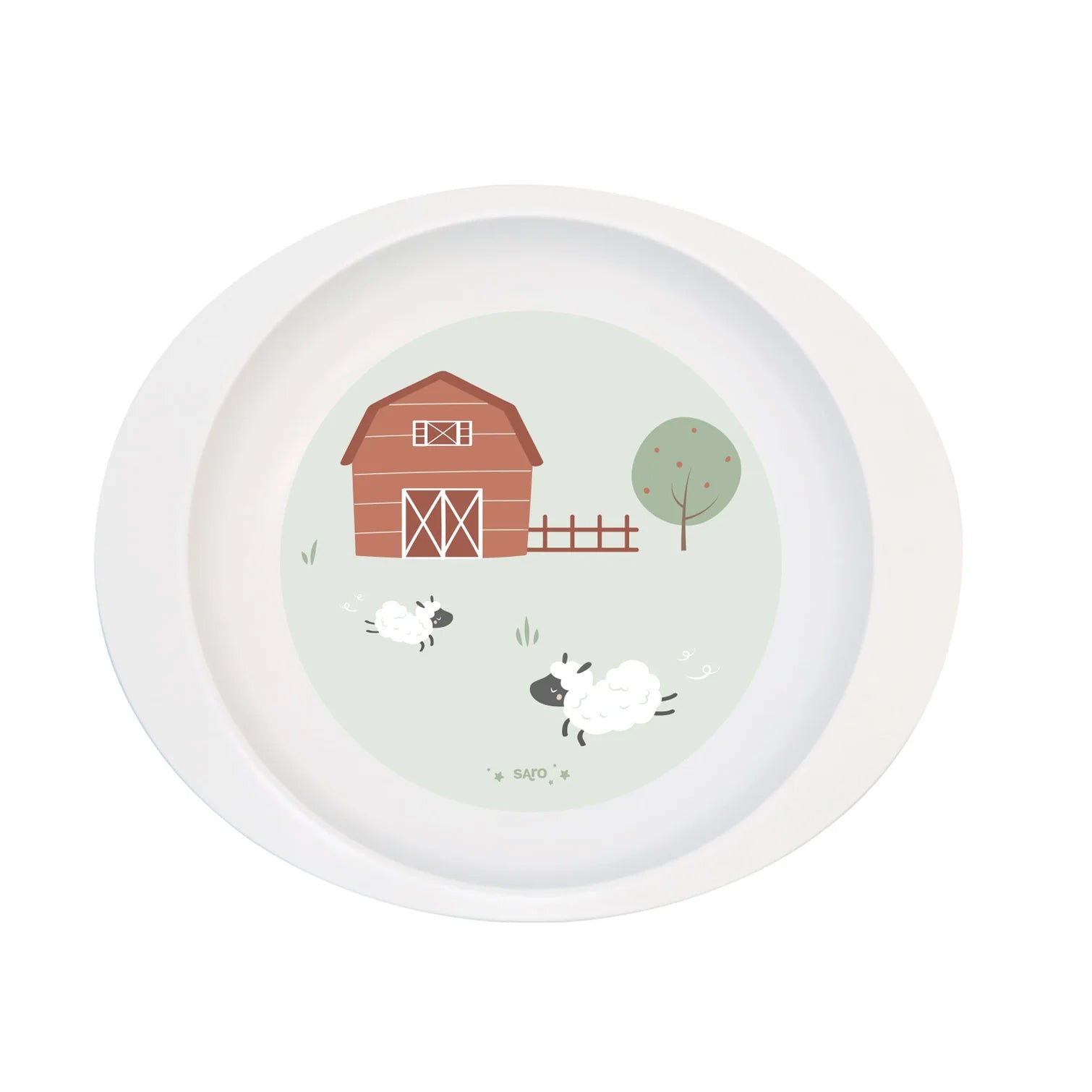 VAJILLA INFANTIL 5 PIEZAS SARO MICROONDAS ·FUNNY FARM·
