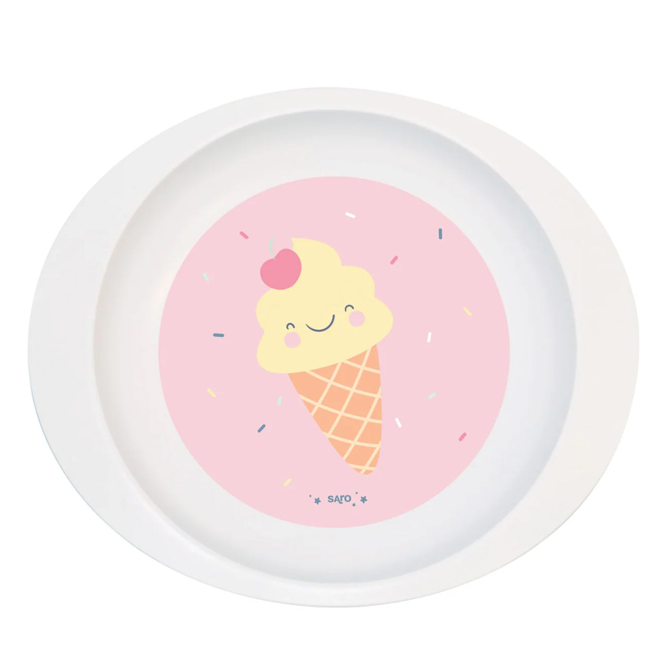 VAJILLA INFANTIL 5 PIEZAS SARO MICROONDAS ·ICE CREAM·