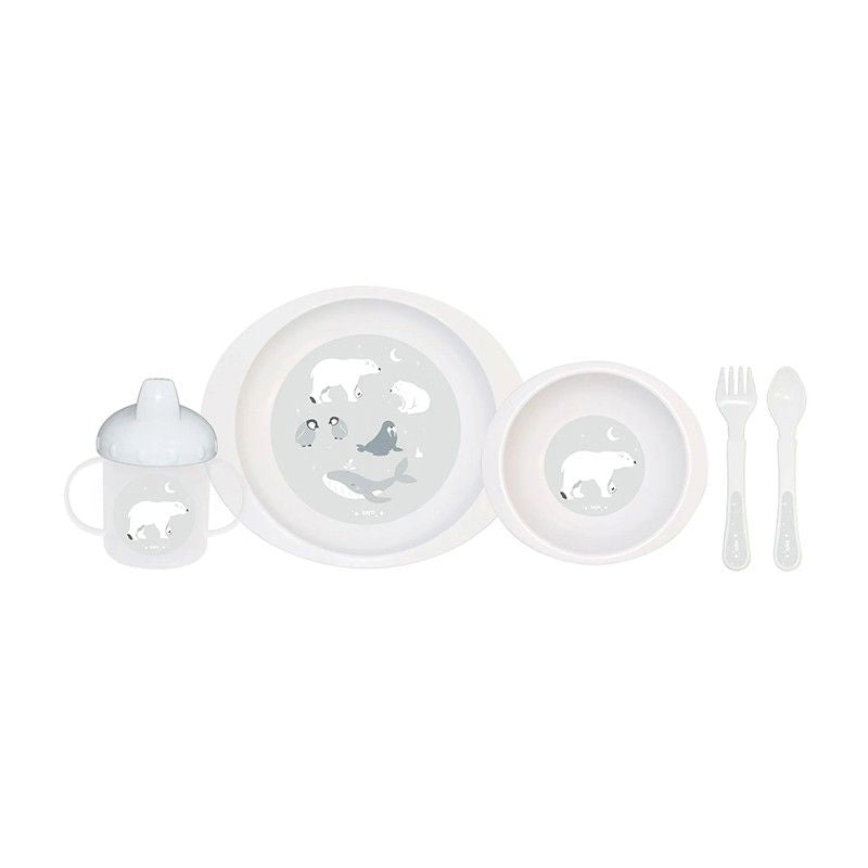 VAJILLA INFANTIL 5 PIEZAS SARO MICROONDAS ·POLAR·