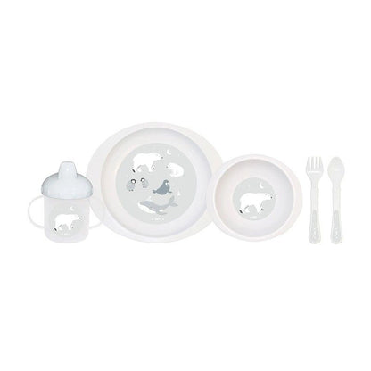 VAJILLA INFANTIL 5 PIEZAS SARO MICROONDAS ·POLAR·