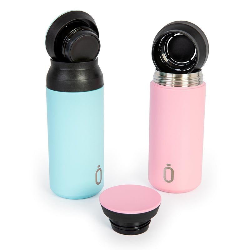 VASO TERMO RUNBOTT CUP ·350ML AZUL EMPOLVADO· - Happy Moments Baby