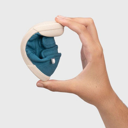 ZAPATILLAS RESPETUOSAS IGOR ·LONA VELCRO AZUL PETRÓLEO· - Happy Moments Baby