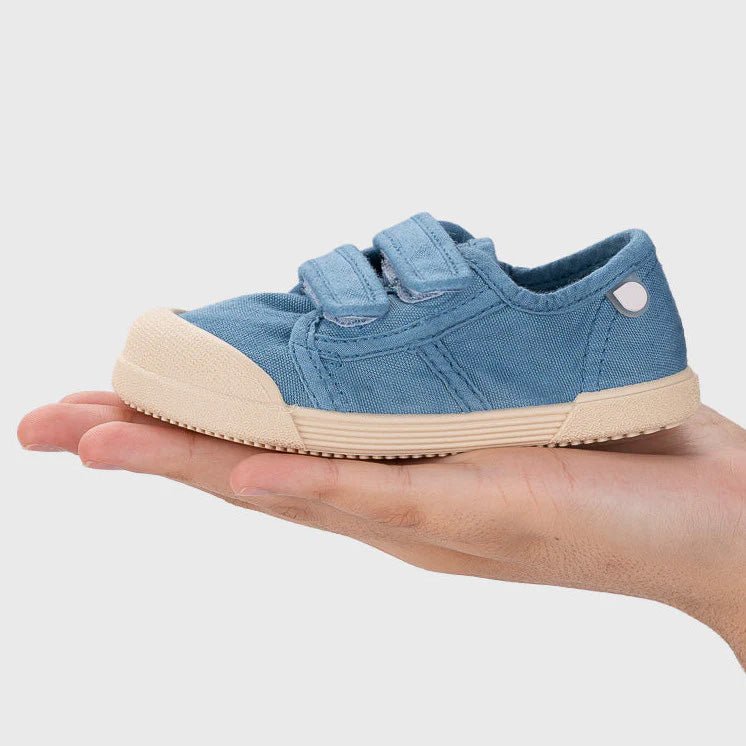 ZAPATILLAS RESPETUOSAS IGOR ·LONA VELCRO JEANS· - Happy Moments Baby