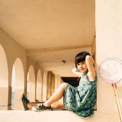 ZAPATILLAS RESPETUOSAS IGOR ·LONA VELCRO KAKI· - Happy Moments Baby