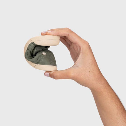 ZAPATILLAS RESPETUOSAS IGOR ·LONA VELCRO KAKI· - Happy Moments Baby