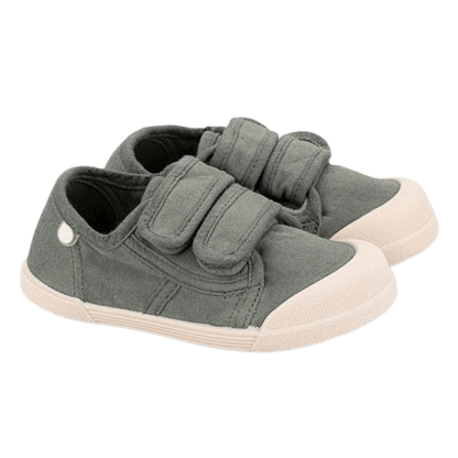 ZAPATILLAS RESPETUOSAS IGOR ·LONA VELCRO KAKI· - Happy Moments Baby
