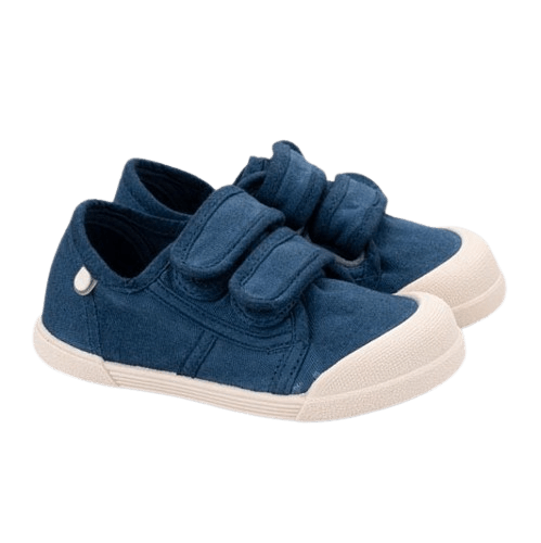 ZAPATILLAS RESPETUOSAS IGOR ·LONA VELCRO MARINO· - Happy Moments Baby