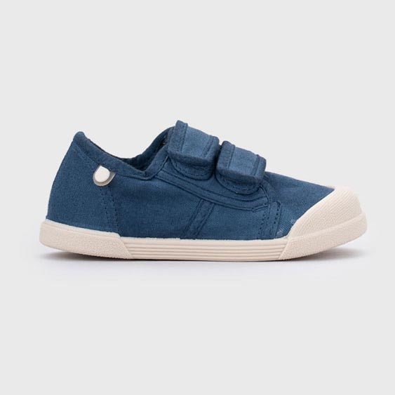 ZAPATILLAS RESPETUOSAS IGOR ·LONA VELCRO MARINO· - Happy Moments Baby