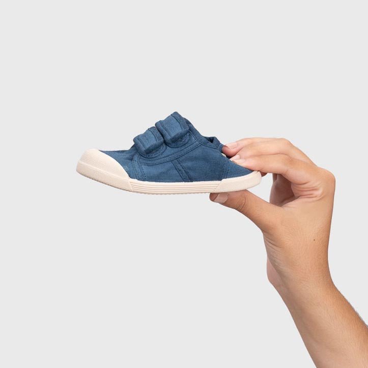 ZAPATILLAS RESPETUOSAS IGOR ·LONA VELCRO MARINO· - Happy Moments Baby