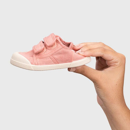 ZAPATILLAS RESPETUOSAS IGOR ·LONA VELCRO ROSA· - Happy Moments Baby
