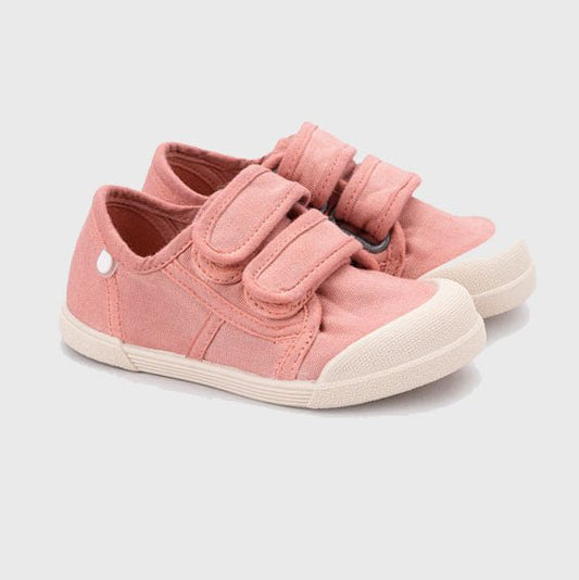 ZAPATILLAS RESPETUOSAS IGOR ·LONA VELCRO ROSA· - Happy Moments Baby
