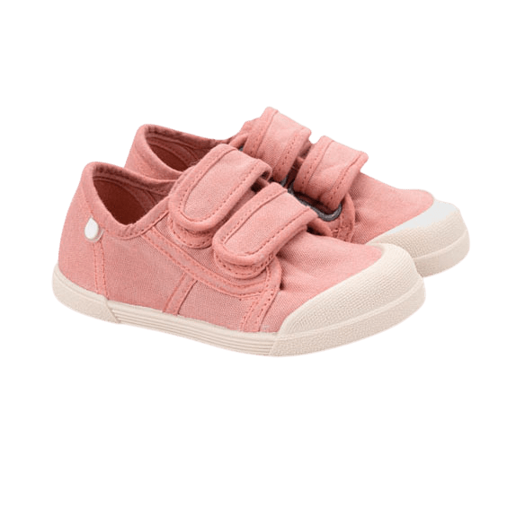 ZAPATILLAS RESPETUOSAS IGOR ·LONA VELCRO ROSA· - Happy Moments Baby