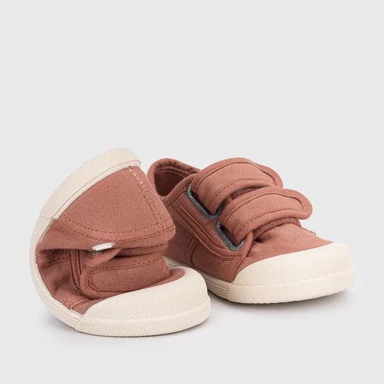 ZAPATILLAS RESPETUOSAS IGOR ·LONA VELCRO TERRACOTA· - Happy Moments Baby