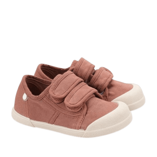 ZAPATILLAS RESPETUOSAS IGOR ·LONA VELCRO TERRACOTA· - Happy Moments Baby